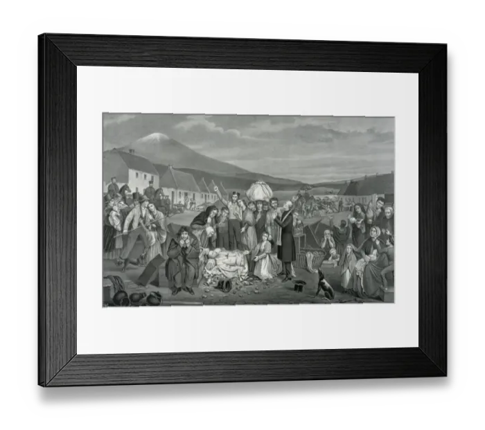 Framed Print : The eviction: a scene from life in Ireland Framed Print : The eviction: a scene from life in Ireland
