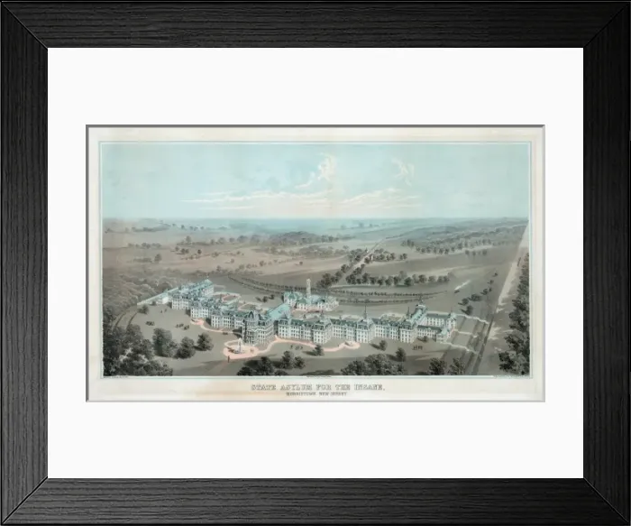 Framed Print : State asylum for the insane, Morristown New Jersey Framed Print : State asylum for the insane, Morristown New Jersey