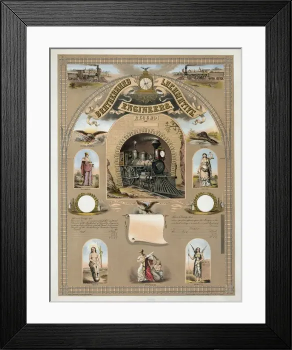 Framed Print : Brotherhood of Locomotive Engineers Framed Print : Brotherhood of Locomotive Engineers