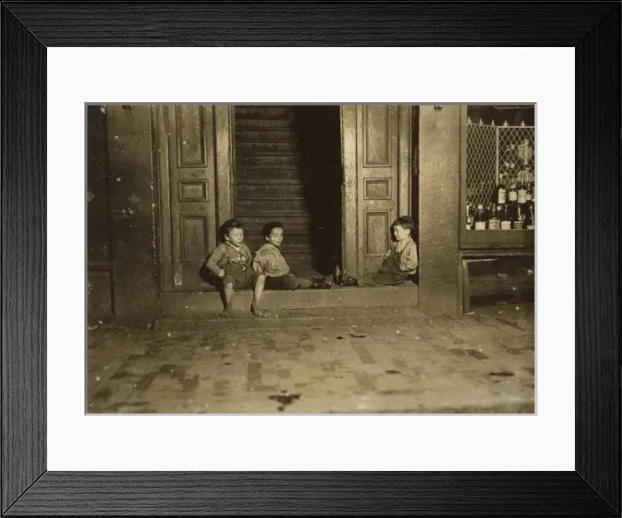 Framed Print : Late at night. Street boys. Jest hanging around. Location Framed Print : Late at night. Street boys. Jest hanging around. Location