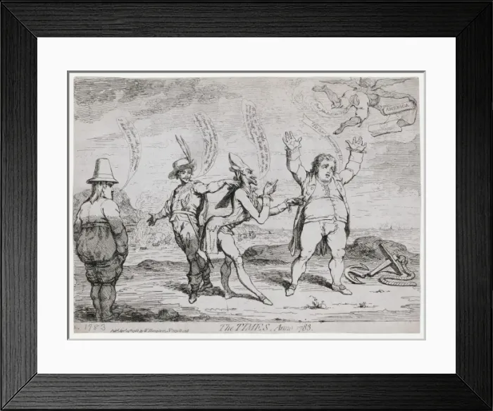 Framed Print : The times, anno. 1783 Framed Print : The times, anno. 1783