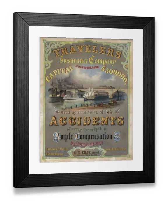 Framed Print : Travelers Insurance Company of Hartford, Conn Framed Print : Travelers Insurance Company of Hartford, Conn