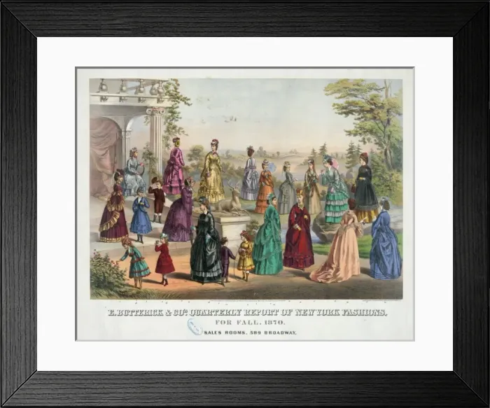 Framed Print : E. Butterick & Co.s quarterly report of New York fashions Framed Print : E. Butterick & Co.s quarterly report of New York fashions