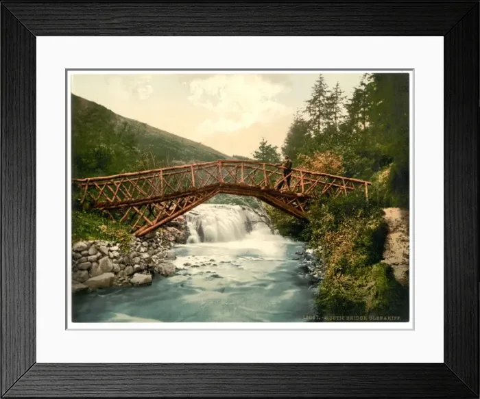 Framed Print : Rustic Bridge in Glenariff. County Antrim, Ireland Framed Print : Rustic Bridge in Glenariff. County Antrim, Ireland