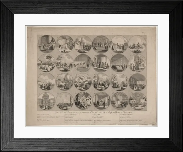 Framed Print : Vie de Bonaparte, premier Consul de la Republique francaise Framed Print : Vie de Bonaparte, premier Consul de la Republique francaise
