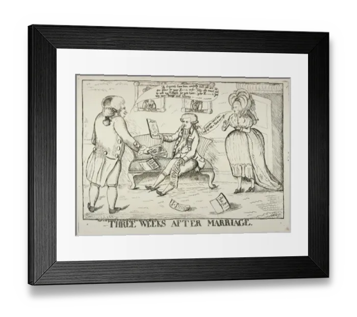 Framed Print : Three weeks after marriage Framed Print : Three weeks after marriage