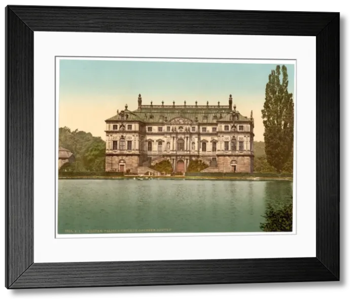 Framed Print : The palace and the pond in the Grand Garden, Altstadt, Dresd Framed Print : The palace and the pond in the Grand Garden, Altstadt, Dresd