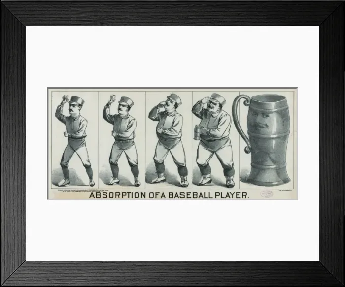 Framed Print : Absorption of a baseball player Framed Print : Absorption of a baseball player