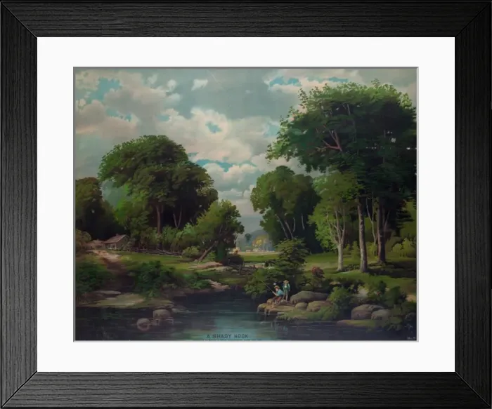 Framed Print : A shady nook Framed Print : A shady nook