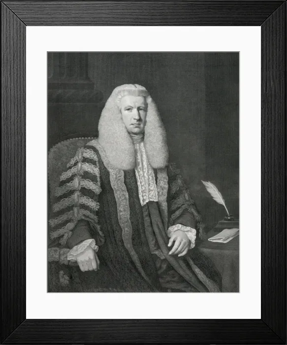 Framed Print : Sir Lloyd Kenyon, bart. late master of the Rolls Framed Print : Sir Lloyd Kenyon, bart. late master of the Rolls