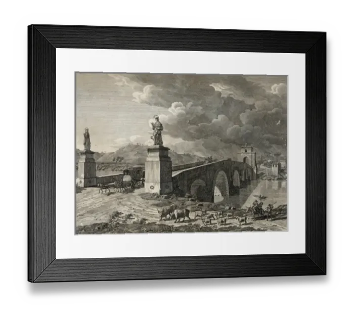 Framed Print : Veduta dello stato attuale del Ponte Meolle, anticamente Framed Print : Veduta dello stato attuale del Ponte Meolle, anticamente