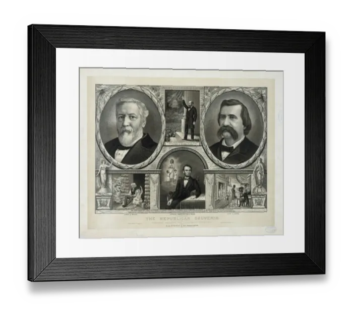 Framed Print : The republican souvenir