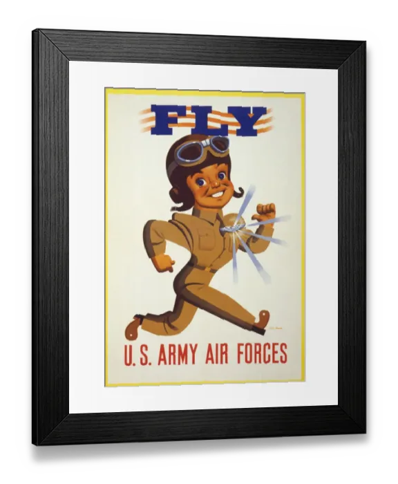 Framed Print : Fly - US Army Air Forces Framed Print : Fly - US Army Air Forces