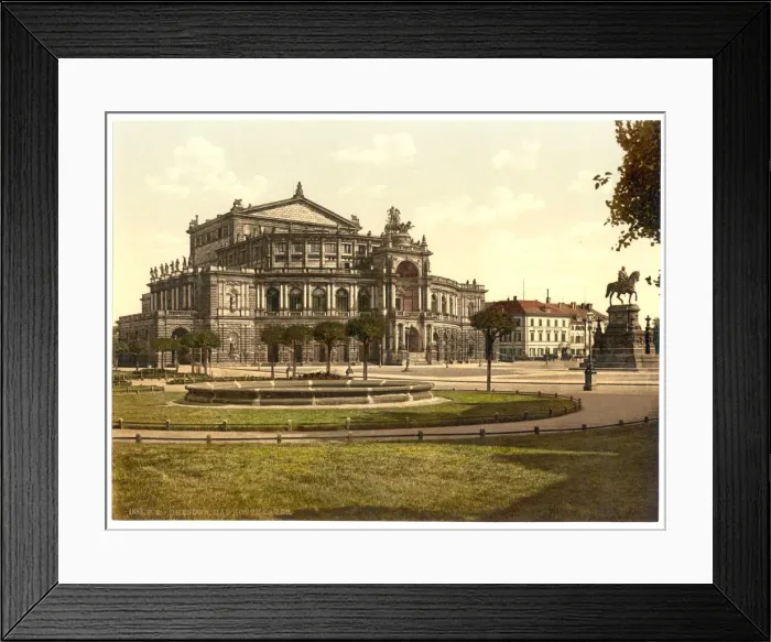 Framed Print : The theatre, Altstadt, Dresden, Saxony, Germany Framed Print : The theatre, Altstadt, Dresden, Saxony, Germany