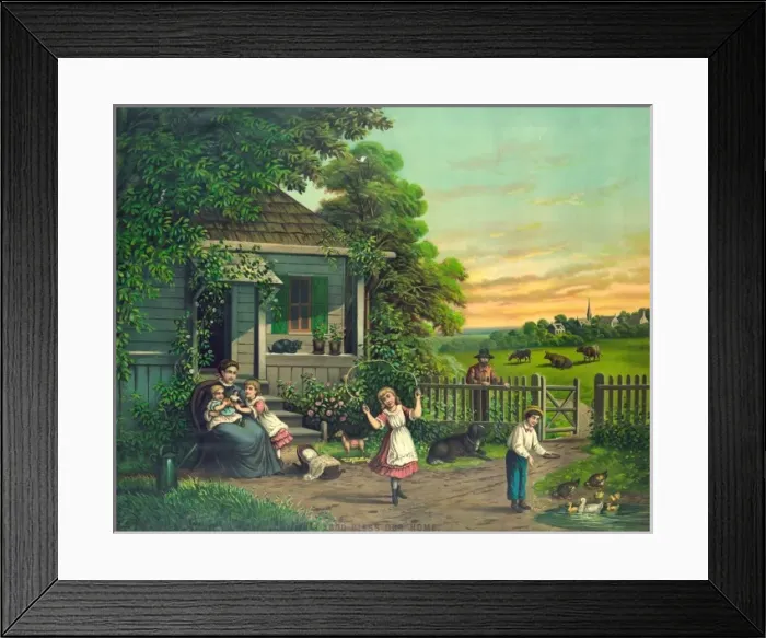 Framed Print : God bless our home Framed Print : God bless our home