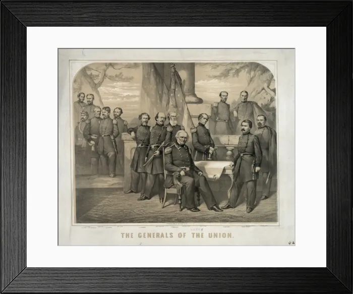 Framed Print : The generals of the Union Framed Print : The generals of the Union