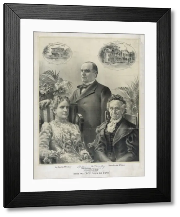 Framed Print : William McKinley and family