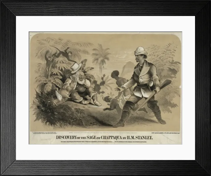 Framed Print : Discovery of the Sage of Chappaqua by H. M. Stanely. The Sage Framed Print : Discovery of the Sage of Chappaqua by H. M. Stanely. The Sage