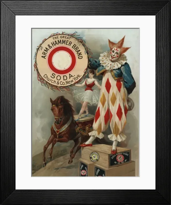 Framed Print : The great Arm & Hammer brand soda. Church & Co. New York Framed Print : The great Arm & Hammer brand soda. Church & Co. New York