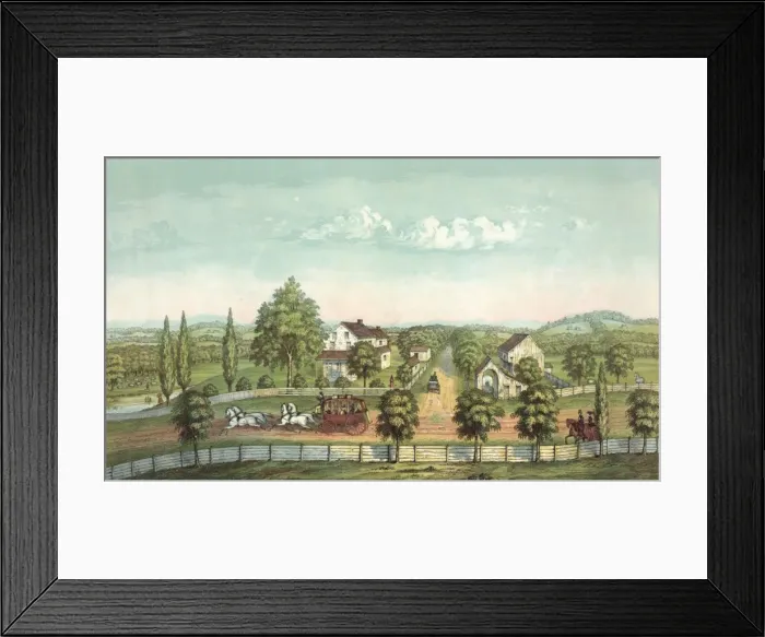 Framed Print : A view of the birth place of Robert Fulton, Lancaster county Framed Print : A view of the birth place of Robert Fulton, Lancaster county