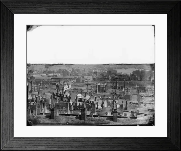 Framed Print : Richmond, Va. General view of the burned district Framed Print : Richmond, Va. General view of the burned district
