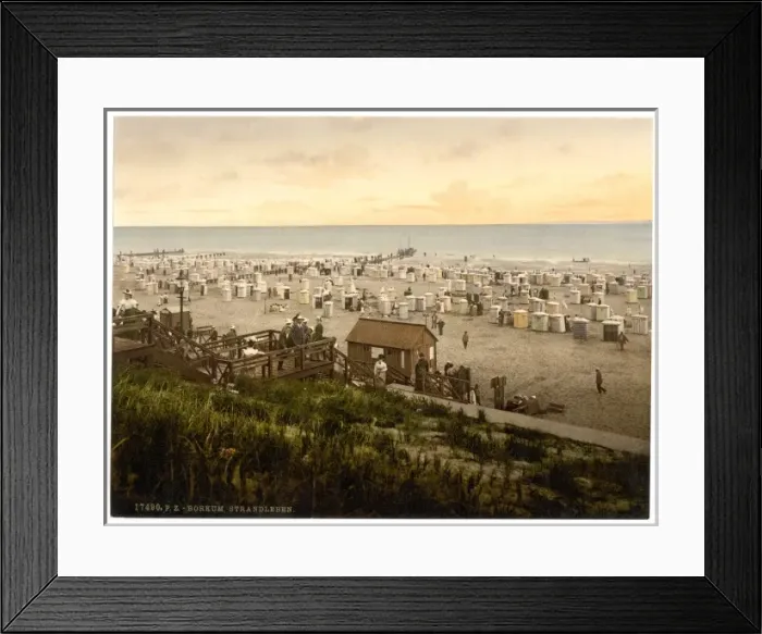 Framed Print : Beach, Borkum, Schleswig-Holstein, Germany Framed Print : Beach, Borkum, Schleswig-Holstein, Germany