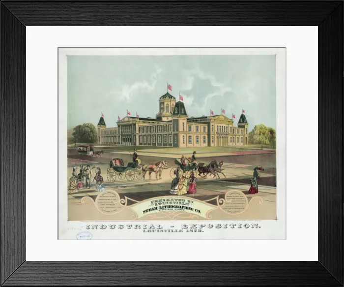 Framed Print : Industrial-exposition. Louisville 1872 Framed Print : Industrial-exposition. Louisville 1872