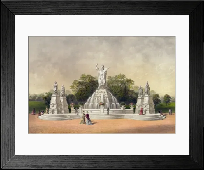 Framed Print : Centennial Fountain, Philadelphia Park, Pa. 1876 Framed Print : Centennial Fountain, Philadelphia Park, Pa. 1876