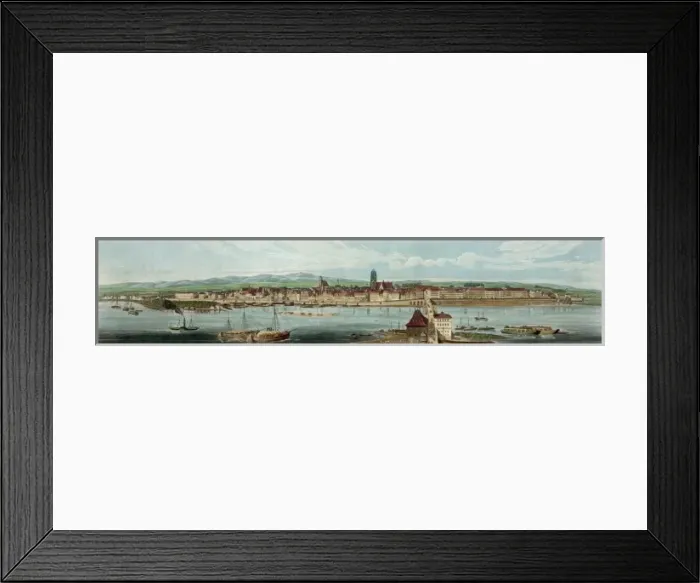 Framed Print : Panoramic view of Frankfort. On the Maine Framed Print : Panoramic view of Frankfort. On the Maine