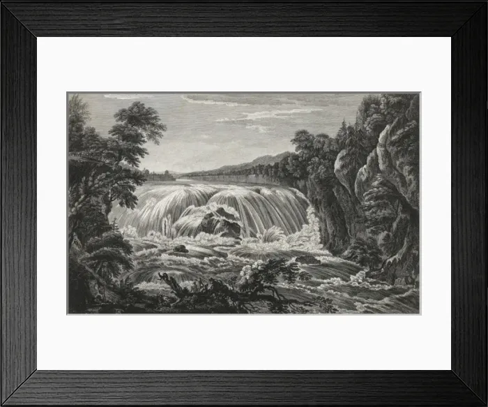 Framed Print : A view of the great Cohoes Falls, on the Mohawk River, the f Framed Print : A view of the great Cohoes Falls, on the Mohawk River, the f