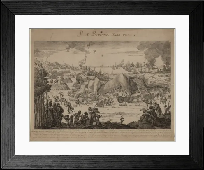 Framed Print : Il 18. brumale, anno VIII Framed Print : Il 18. brumale, anno VIII