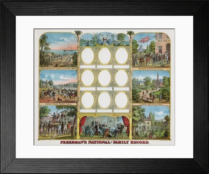 Framed Print : Freedmans national and family record Framed Print : Freedmans national and family record