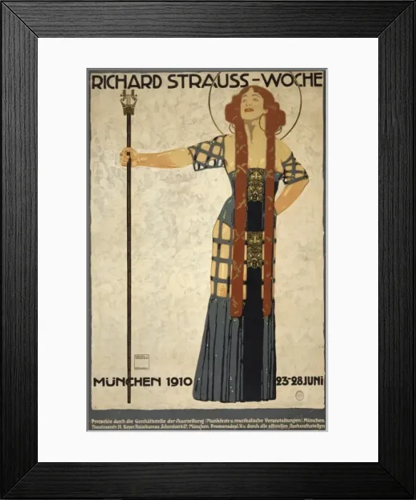 Framed Print : Richard Strauss-woche. Munchen 1910 23-28 Juni Framed Print : Richard Strauss-woche. Munchen 1910 23-28 Juni
