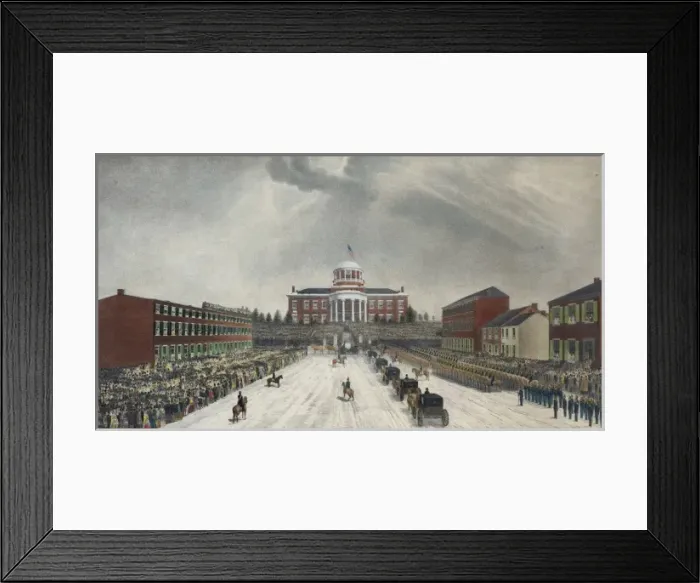 Framed Print : View. Of the inauguration of Gov. James Pollock Framed Print : View. Of the inauguration of Gov. James Pollock
