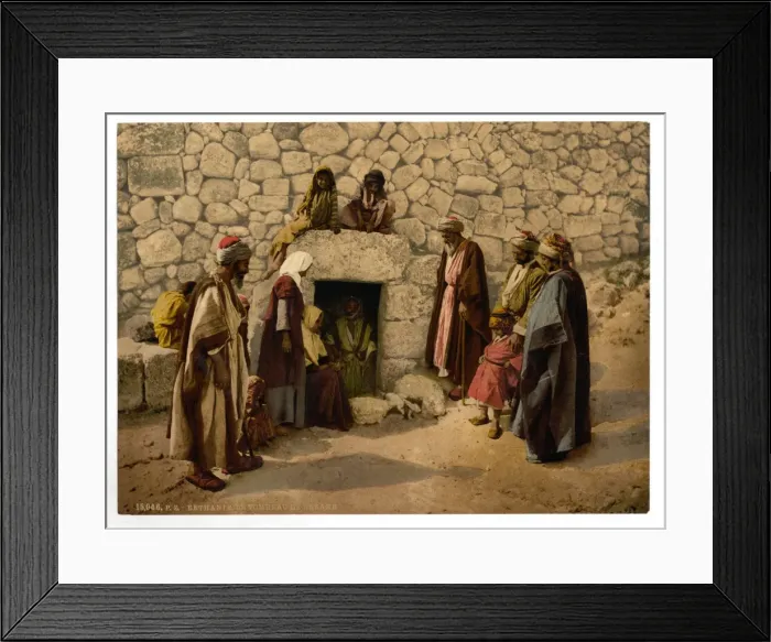 Framed Print : Tomb of Lazarus, Bethany, Holy Land, (i. e. West Bank) Framed Print : Tomb of Lazarus, Bethany, Holy Land, (i. e. West Bank)