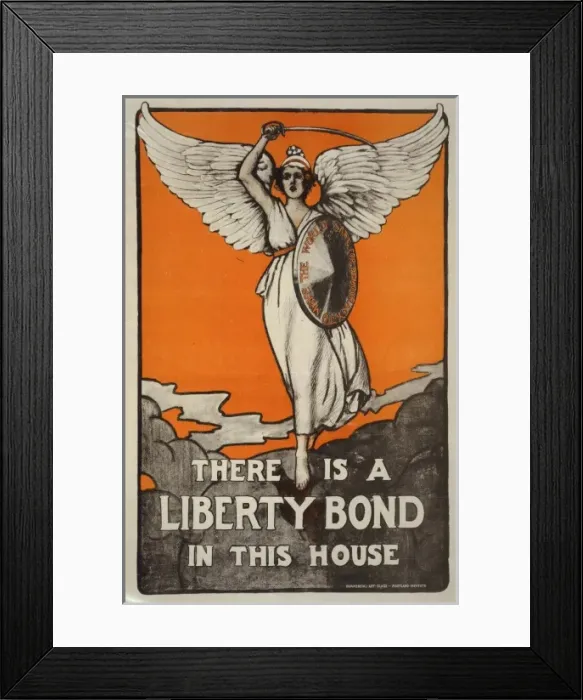 Framed Print : There is a Liberty Bond in this house Framed Print : There is a Liberty Bond in this house