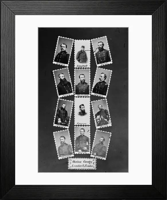 Framed Print : Union Cavalry leaders & raiders: Averill, Kilpatrick, Rauls Framed Print : Union Cavalry leaders & raiders: Averill, Kilpatrick, Rauls