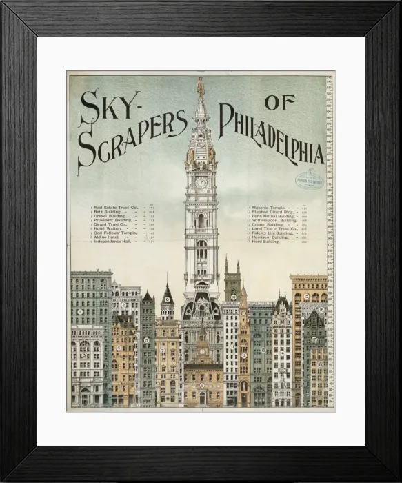 Framed Print : Sky-scrapers of Philadelphia Framed Print : Sky-scrapers of Philadelphia