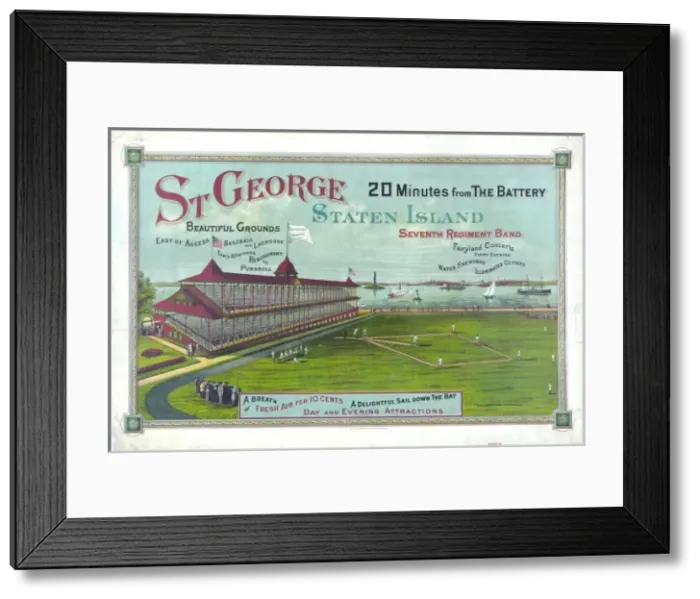 Framed Print : St George Staten Island 20 minutes from the Battery Framed Print : St George Staten Island 20 minutes from the Battery
