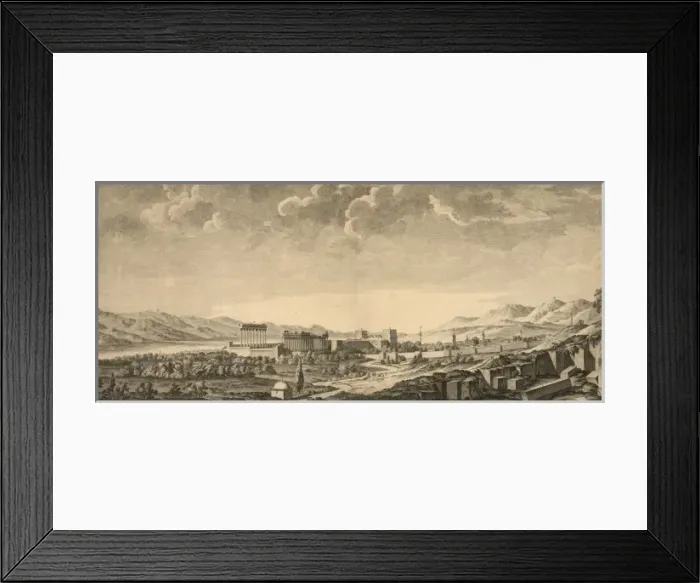 Framed Print : View of the ruins at Baalbec