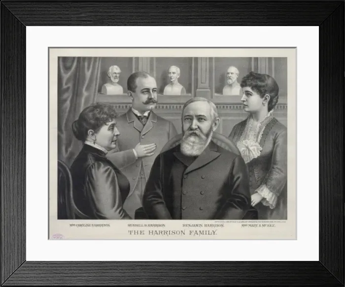 Framed Print : The Harrison family Framed Print : The Harrison family