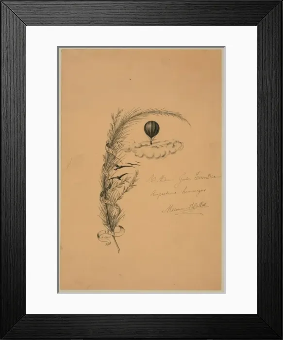 Framed Print : Stationery illustrated with a stalk of wheat wrapped in a ba Framed Print : Stationery illustrated with a stalk of wheat wrapped in a ba