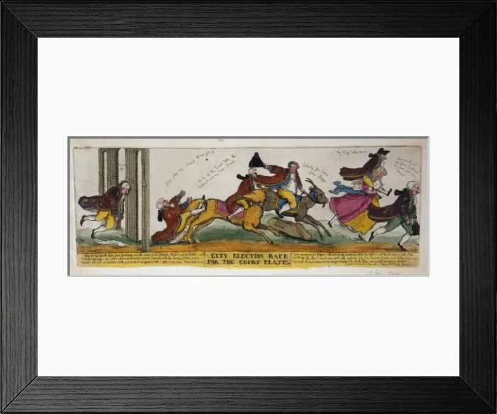 Framed Print : City election race for the court plate Framed Print : City election race for the court plate