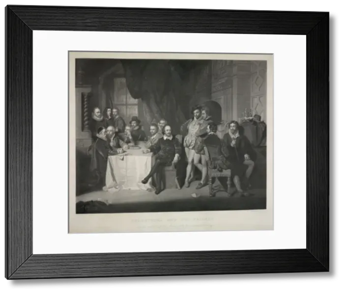 Framed Print : Shakspeare and his friends Framed Print : Shakspeare and his friends