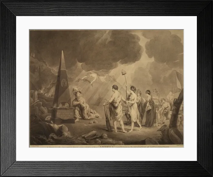 Framed Print : America. To those, who wish to sheathe the desolating sword Framed Print : America. To those, who wish to sheathe the desolating sword