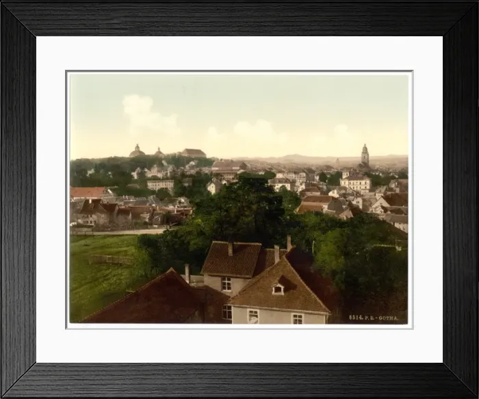 Framed Print : Gotha, with Inselberg, Thuringia, Germany Framed Print : Gotha, with Inselberg, Thuringia, Germany