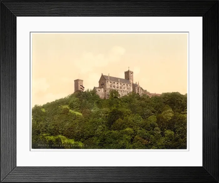 Framed Print : View on the Wartburg, II. Wartburg, Thuringia, Germany Framed Print : View on the Wartburg, II. Wartburg, Thuringia, Germany