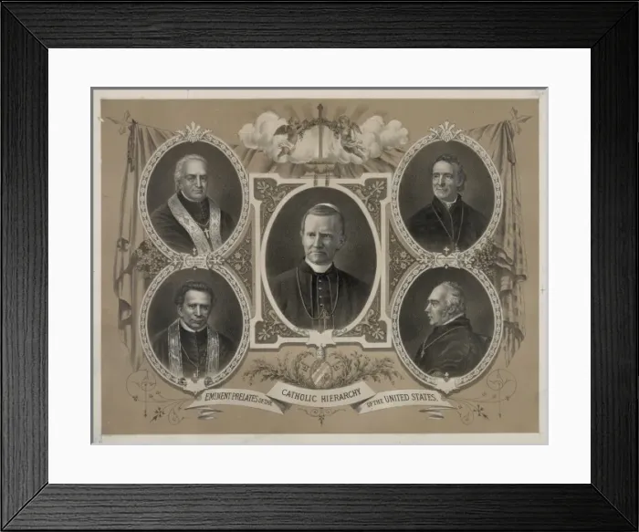 Framed Print : Eminent prelates of the Catholic hierarchy of the United Sta Framed Print : Eminent prelates of the Catholic hierarchy of the United Sta