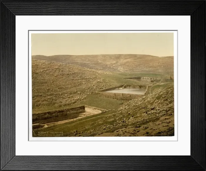 Framed Print : The pools of Solomon, Bethlehem, Holy Land, (i. e. Nein, Isr Framed Print : The pools of Solomon, Bethlehem, Holy Land, (i. e. Nein, Isr