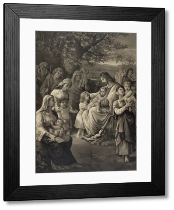 Framed Print : Jesus blessing the children Framed Print : Jesus blessing the children